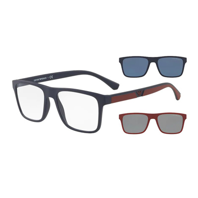 Armani eyeglasses store with magnetic sunglasses